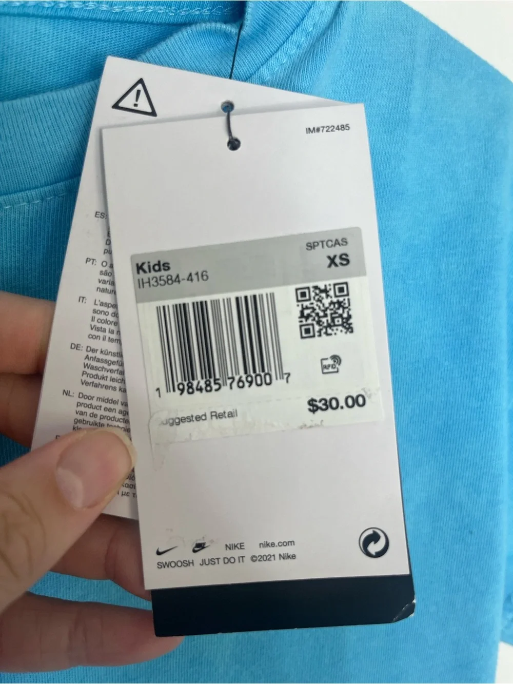 Nike kids tee